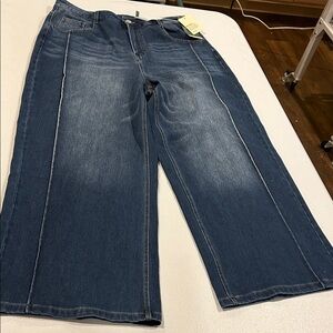 Halara Flex High Waisted Pockets Washed Casual Baggy Jeans